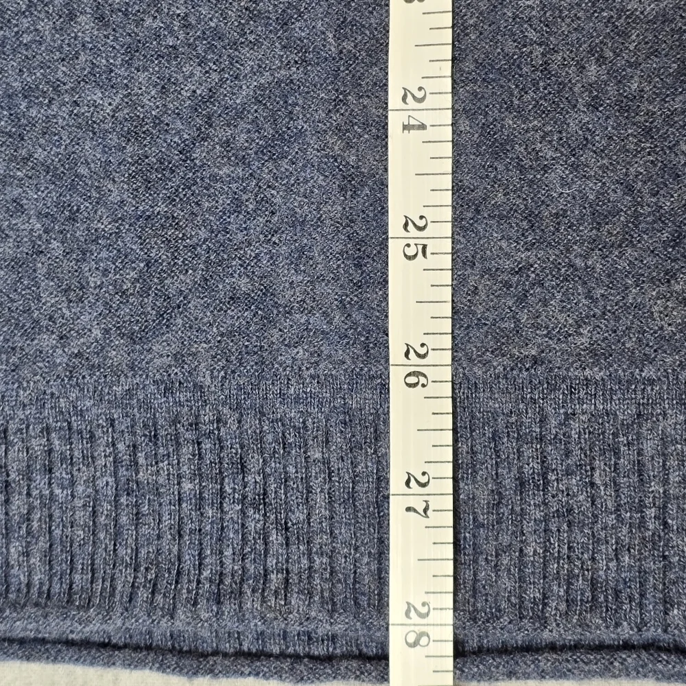 Hudson North Blue Sleeveless Sweater Vest Size L Lambswool - Picture 9 of 9